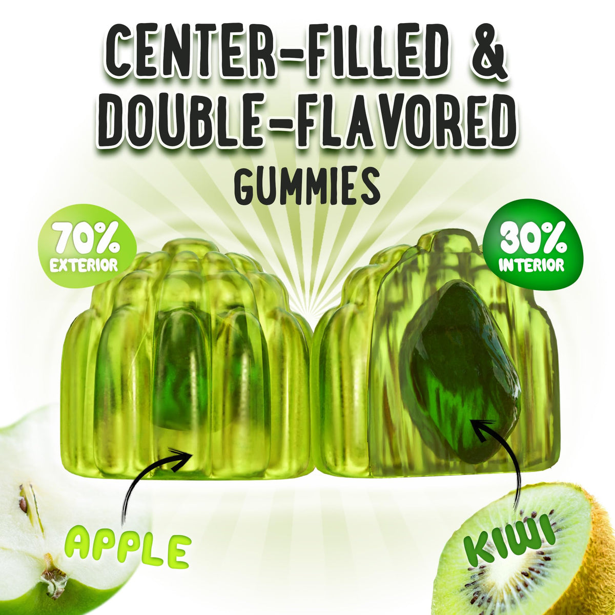 Gummies OH MY CHEWY D3 K2 Calcium 5000 IU ingrédients