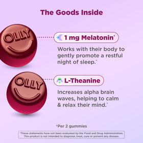 Gummies OLLY avec un arrière-plan de chambre d'enfant