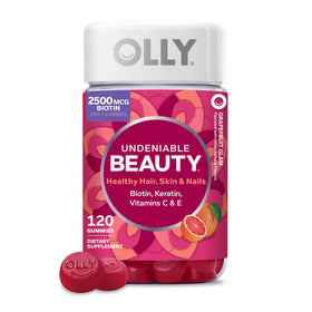 Gummies OLLY Beauté Indéniable Biotine, flacon de 120 pièces