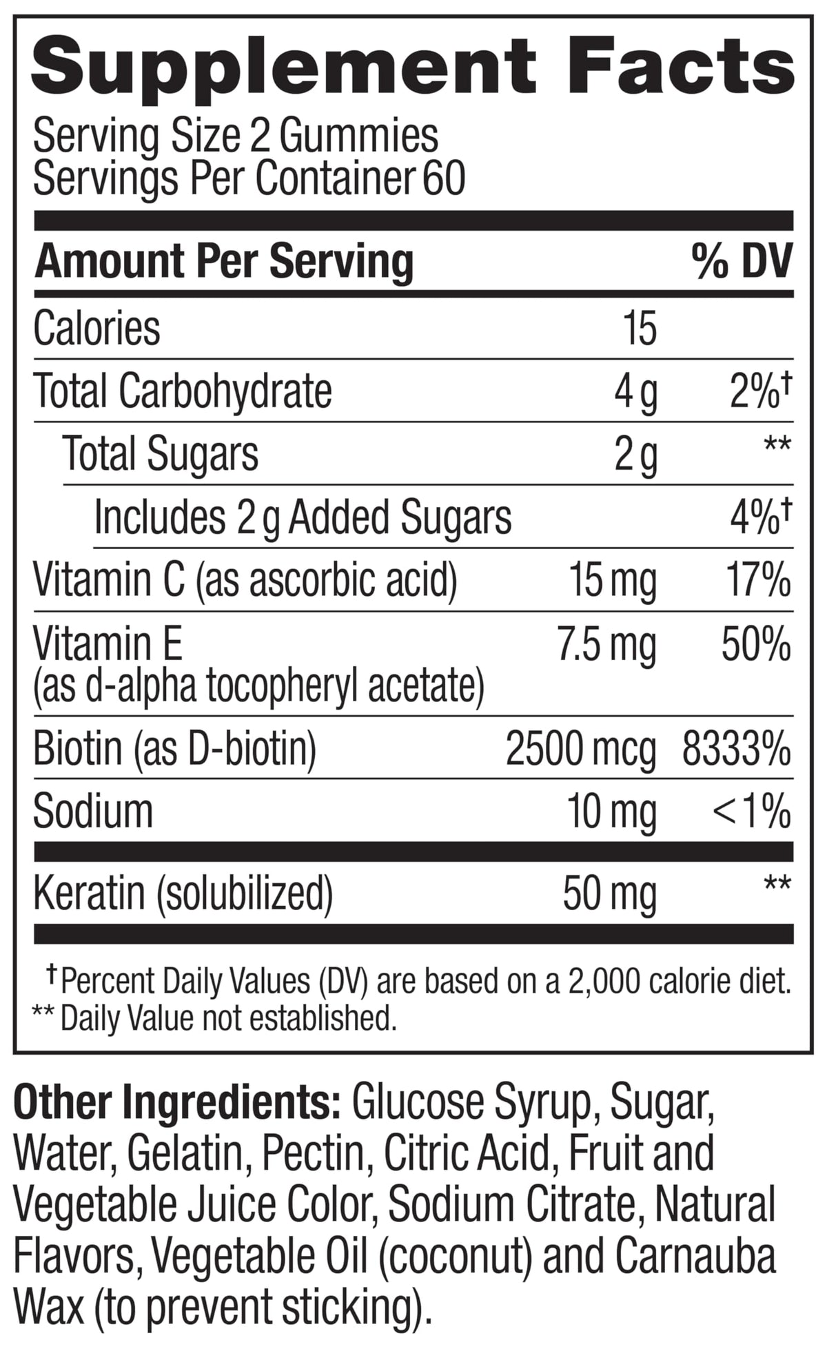 Gummies OLLY Beauté Indéniable, vue de face avec étiquette