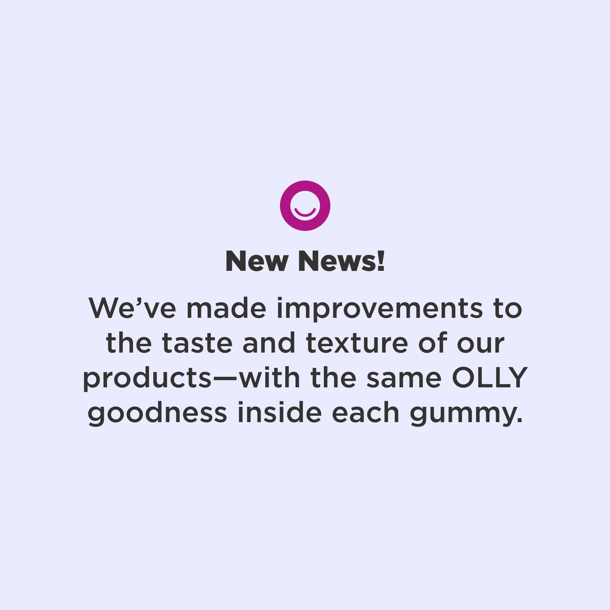Gummies OLLY de Sommeil daily wellness, vue de face