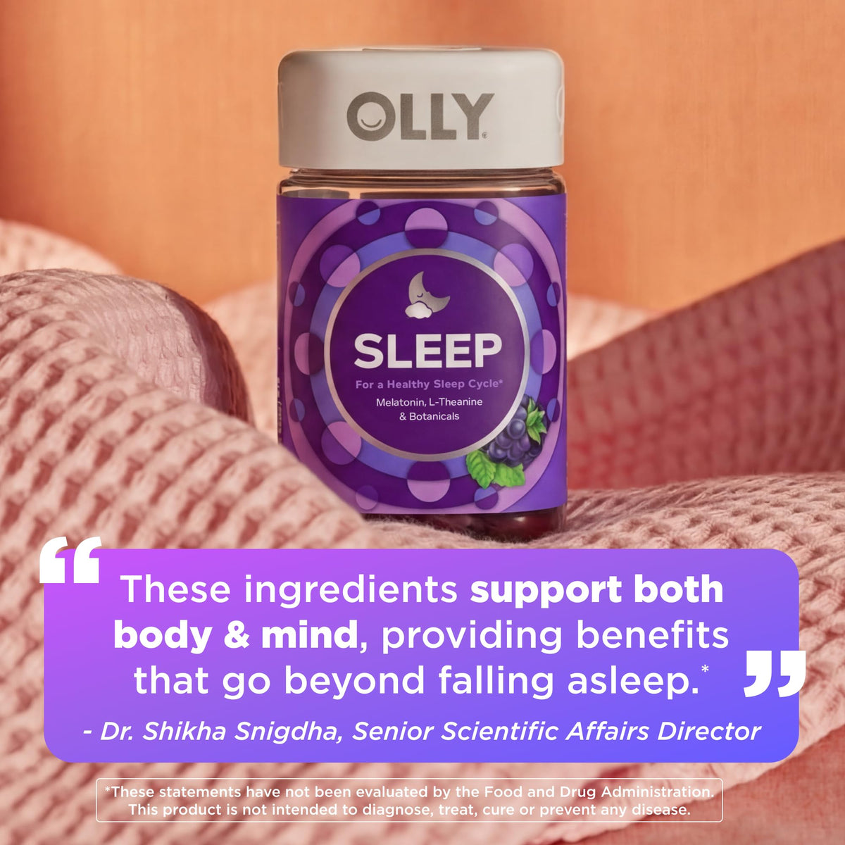 Gummies OLLY Sommeil, présentation des deux gummies