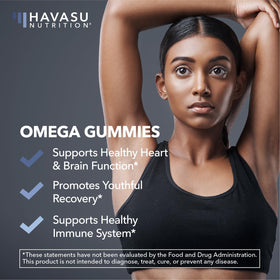 Gummies Omega 3 6 9 HAVASU NUTRITION sur une table