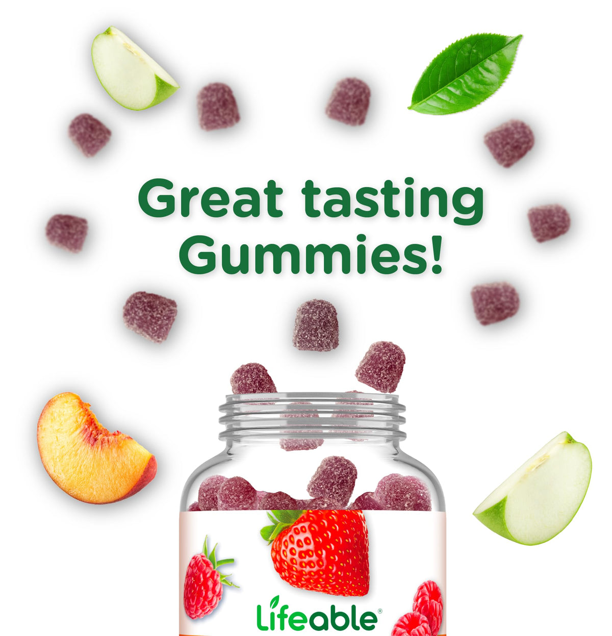 Gummies oméga 3 6 9 Lifeable, étiquette du produit avec ingrédients