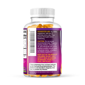 Gummies Omega 3 avec informations nutritionnelles