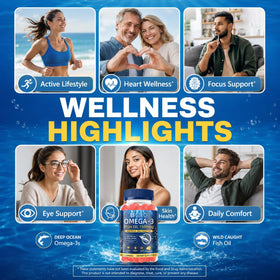 Gummies Omega-3 BIGBIO 1500mg dans un bol
