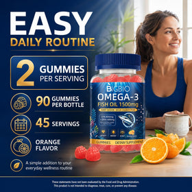 Gummies Omega-3 BIGBIO en train d'être dégustées