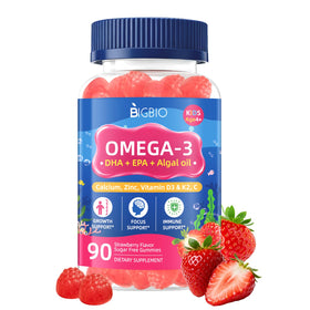 Gummies Oméga 3 BIGBIO pour enfants, vue de face