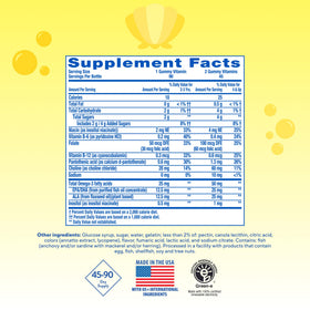 Gummies Omega-3 + Choline de Lil Critters, saveur pastèque, vue de côté