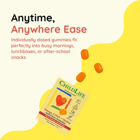 Gummies Omega-3 DHA + Choline CHILDLIFE ESSENTIALS avec des fruits
