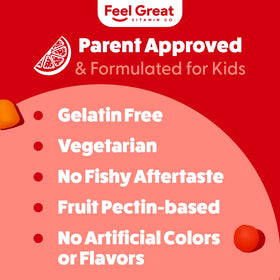 Gummies Omega 3 DHA enfants avec ingrédients naturels
