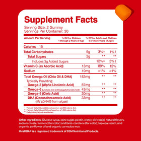 Gummies Omega 3 DHA pour enfants avec goût d'agrumes