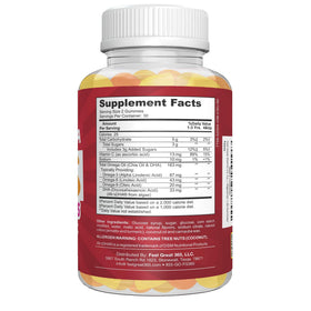 Gummies Omega 3 DHA pour enfants sur une table
