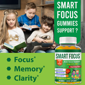Gummies Omega 3 DHA pour enfants, texture et couleur orange