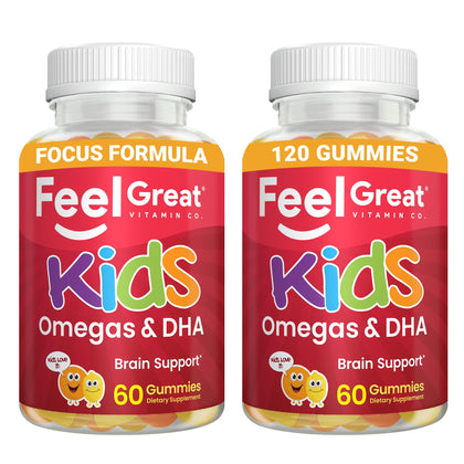 Gummies Omega 3 DHA pour enfants vue de face