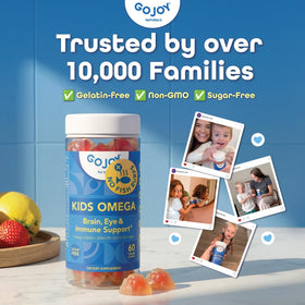 Gummies Omega 3 DHA Végétales GOJOY NATURALS, texture et couleur