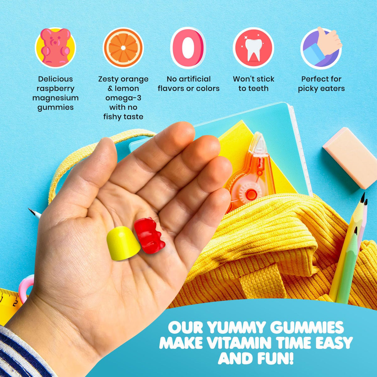 Gummies omega 3 DR. MORITZ avec goût citron-orange