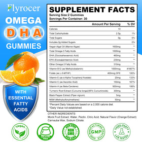 Gummies Omega 3 Flyrocer, orange, vue de côté