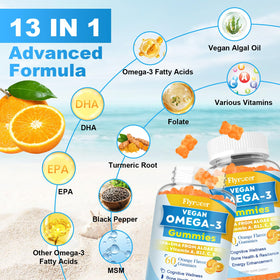 Gummies Omega 3 Flyrocer, texture et couleur des gummies
