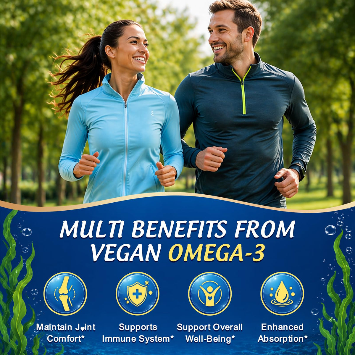 Gummies Omega 3 GZ HAOYUAN sur une table