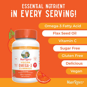 Gummies Omega 3 MARYRUTH'S, mise en avant de la certification Clean Label