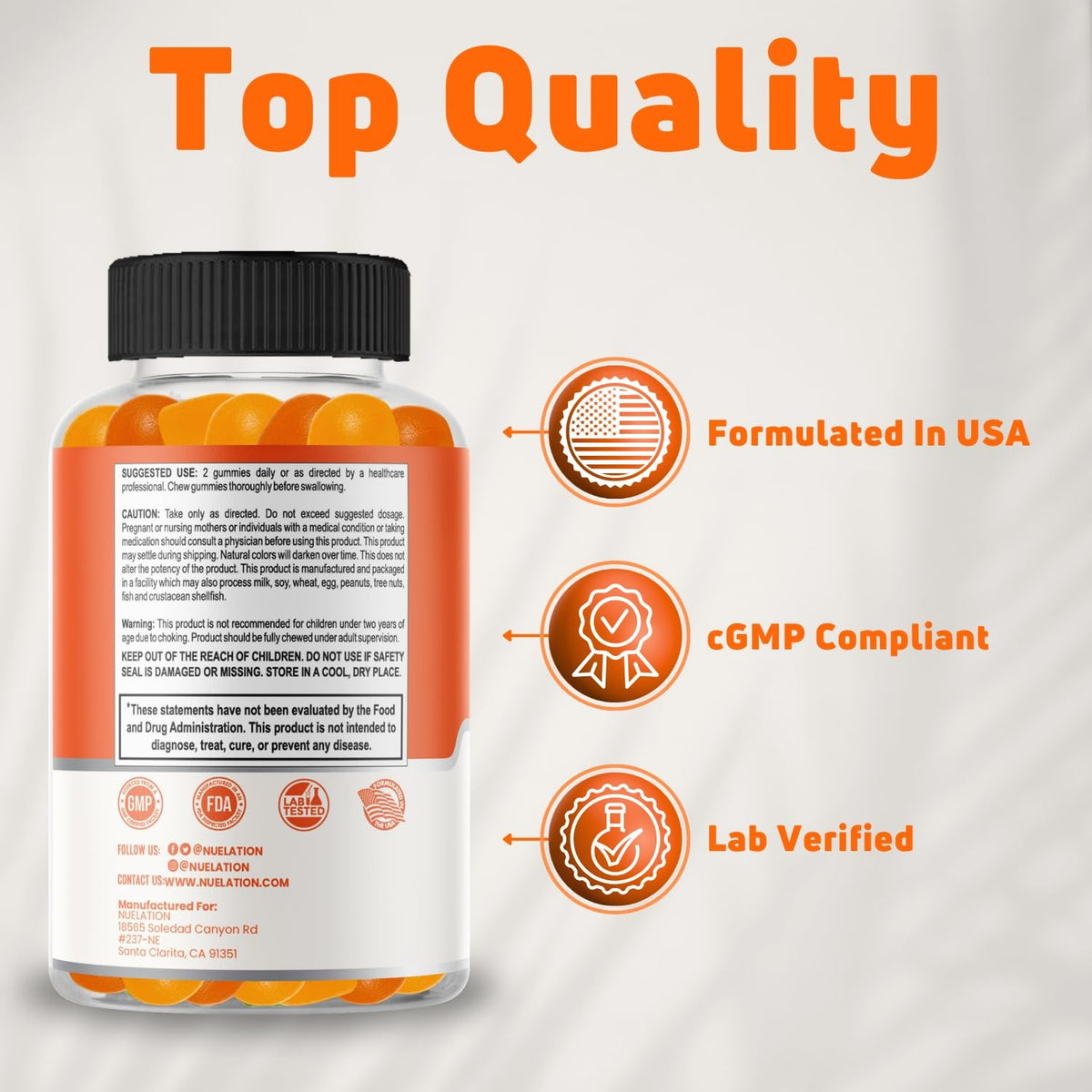 Gummies Omega 3 NUELATION, présentation en milieu familial