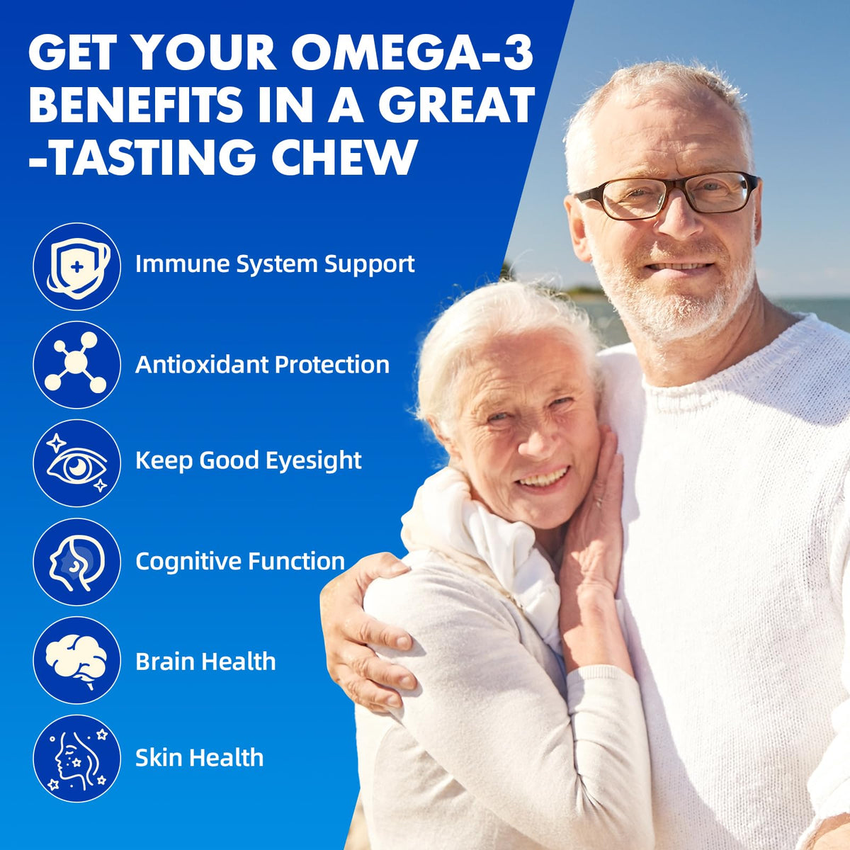 Gummies Omega-3 Saajoor, vue de face avec étiquette
