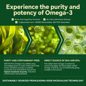 Gummies Omega 3 Végans VEETAGYO, présentation avec une main