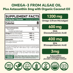 Gummies Omega 3 Végans VEETAGYO, vue de côté montrant la texture
