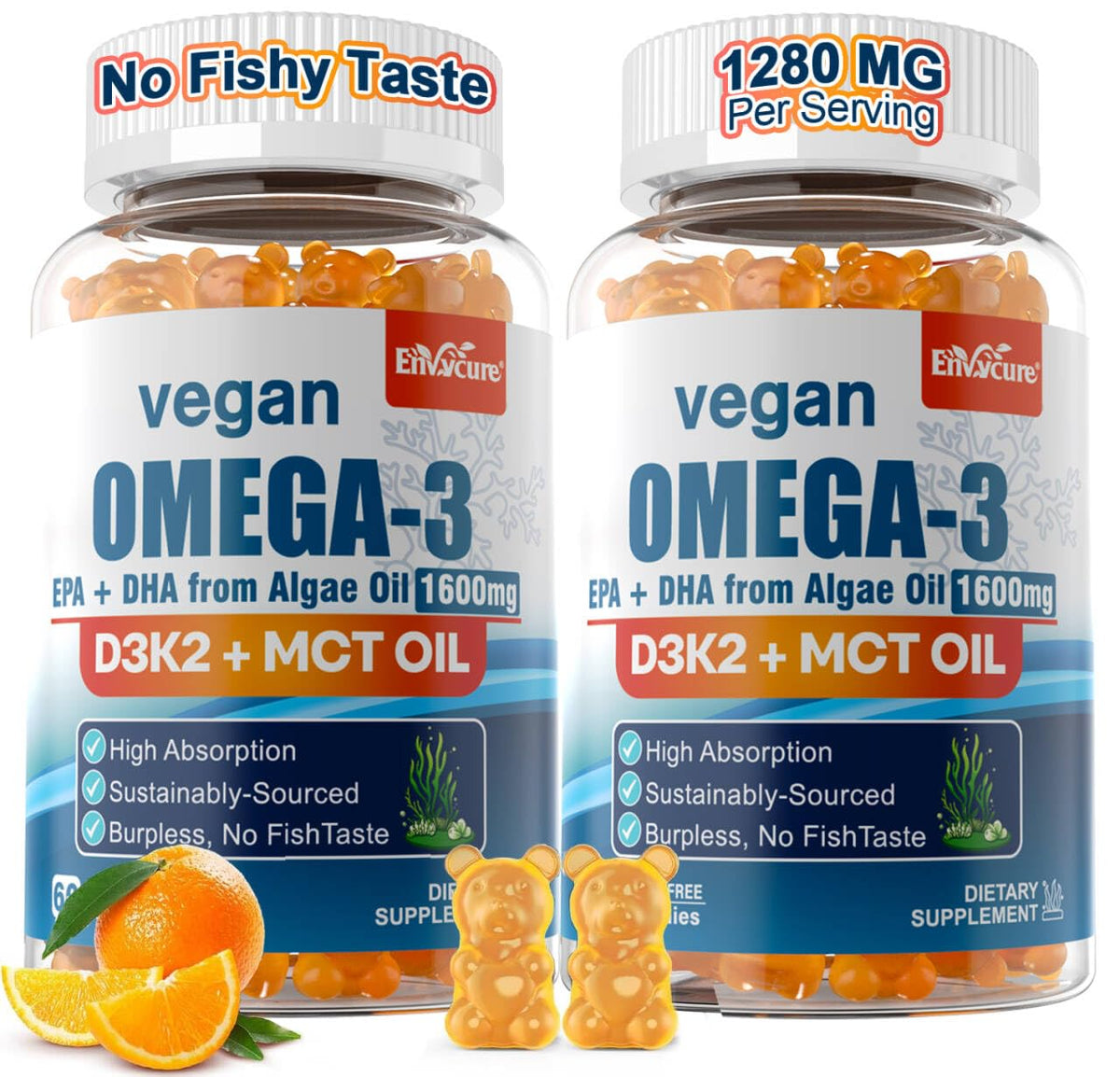 Gummies Omega 3 Végétales EnvyCure en vue de face