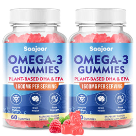 Gummies Omega-3 végétales Saajoor en boîte de 120 unités