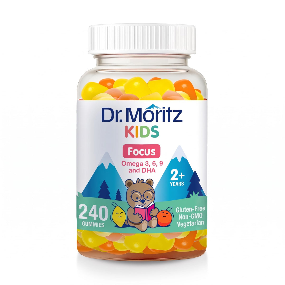 Gummies Omega 3 Végétaliens DR. MORITZ en pot de 240 pièces