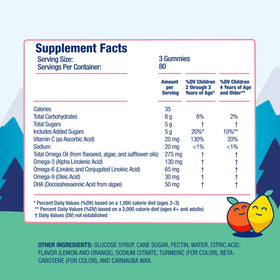 Gummies Omega 3 Végétaliens DR. MORITZ montrant la texture des gummies