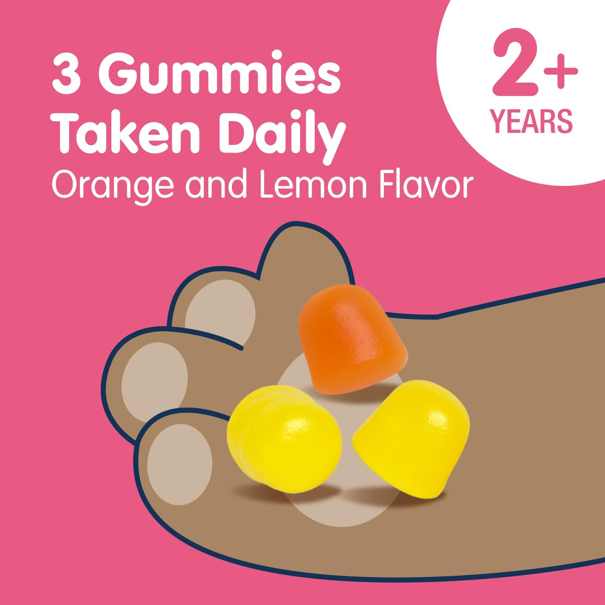 Gummies Omega 3 Végétaliens DR. MORITZ sur fond coloré