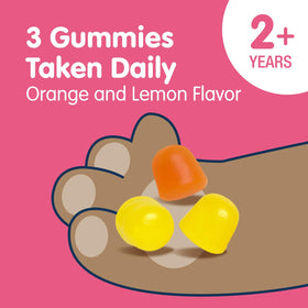 Gummies Omega 3 Végétaliens DR. MORITZ sur fond coloré