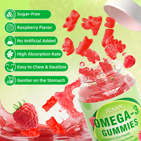 Gummies Omega 3 XIAAN en vue latérale