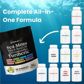 Gummies Optimal Mousse Marine et Huile de Graines Noires, étiquette du pot