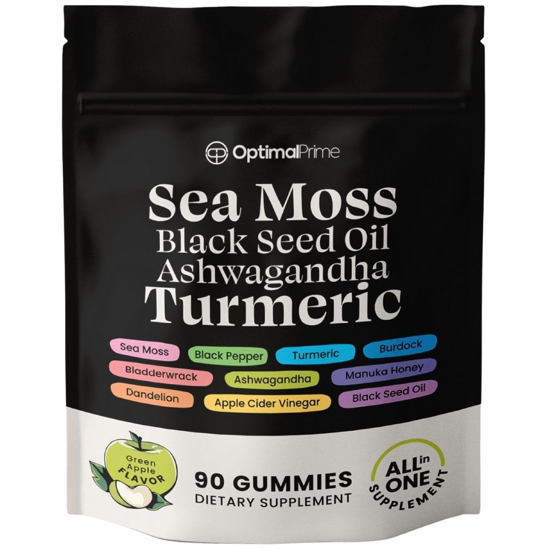Gummies Optimal Mousse Marine et Huile de Graines Noires, vue de face