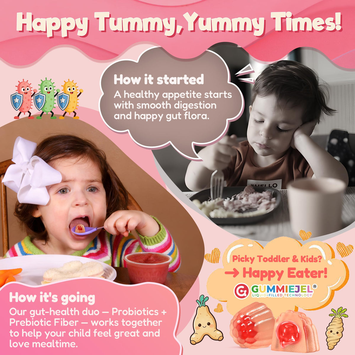 Gummies Para Clean EnvyCure, texture et forme des gummies