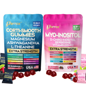 Gummies Parrox Cortisol & Myo-Inositol 150ct pot avant