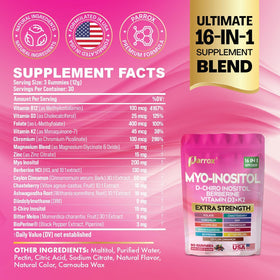 Gummies Parrox Myo-Inositol et D-Chiro Inositol côté