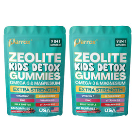 Gummies Parrox pour enfants 9-en-1 saveur baie mixte, emballage avant