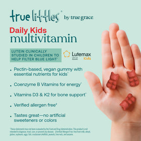Gummies pectine True Grace en forme de fruits