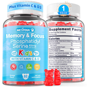 Gummies Phosphatidylsérine Nextdia 100mg en vue de face