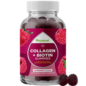 Gummies Phytoral au collagène et biotine, vue de face