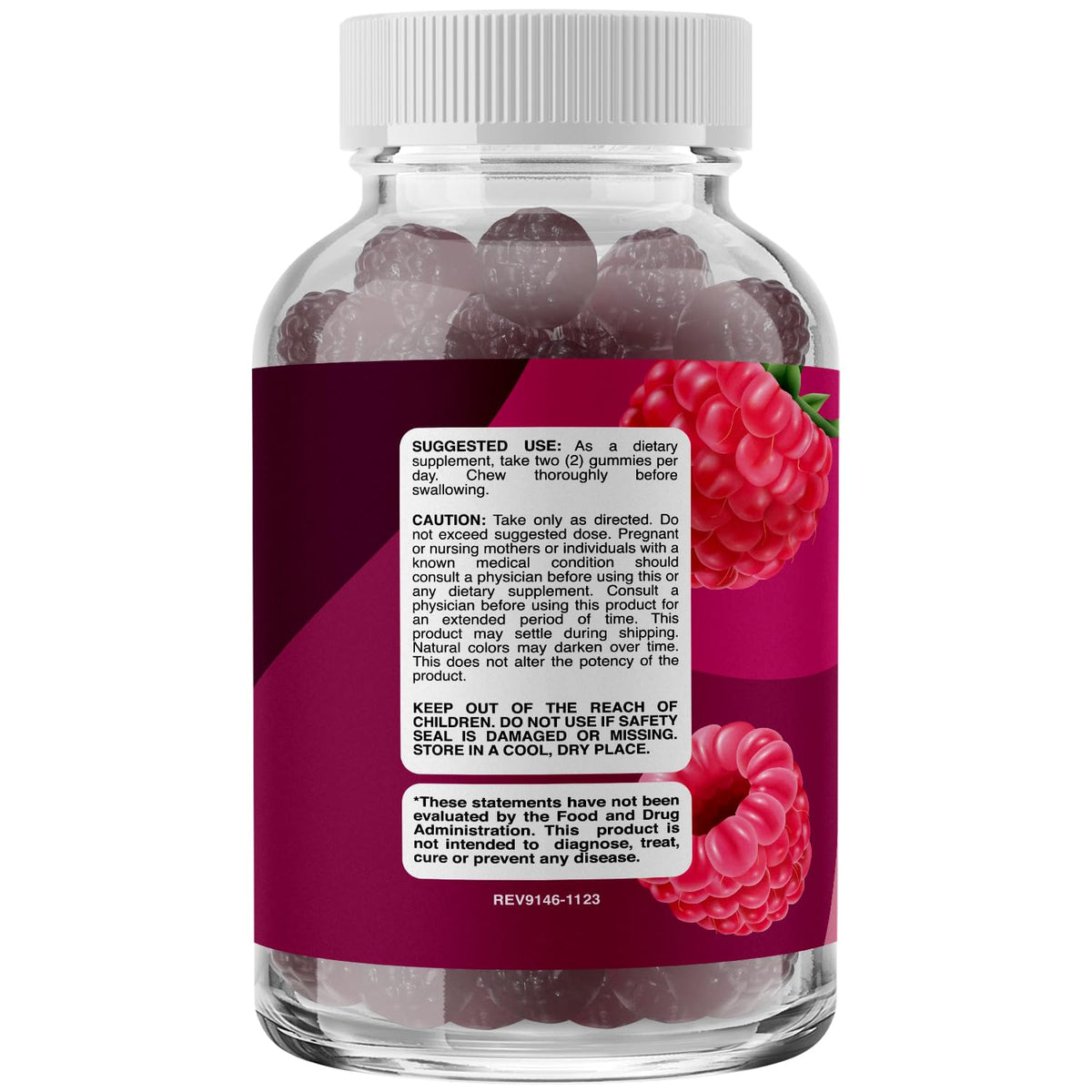 Gummies Phytoral avec un verre d'eau à côté