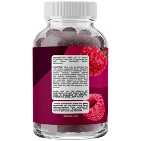 Gummies Phytoral avec un verre d'eau à côté