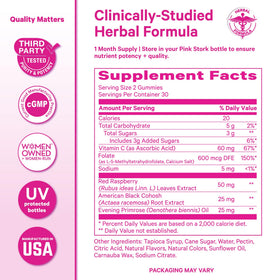 Gummies Pink Stork Équilibre dans une main