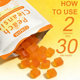 Gummies PKQLQ, paquet ouvert avec gummies visibles