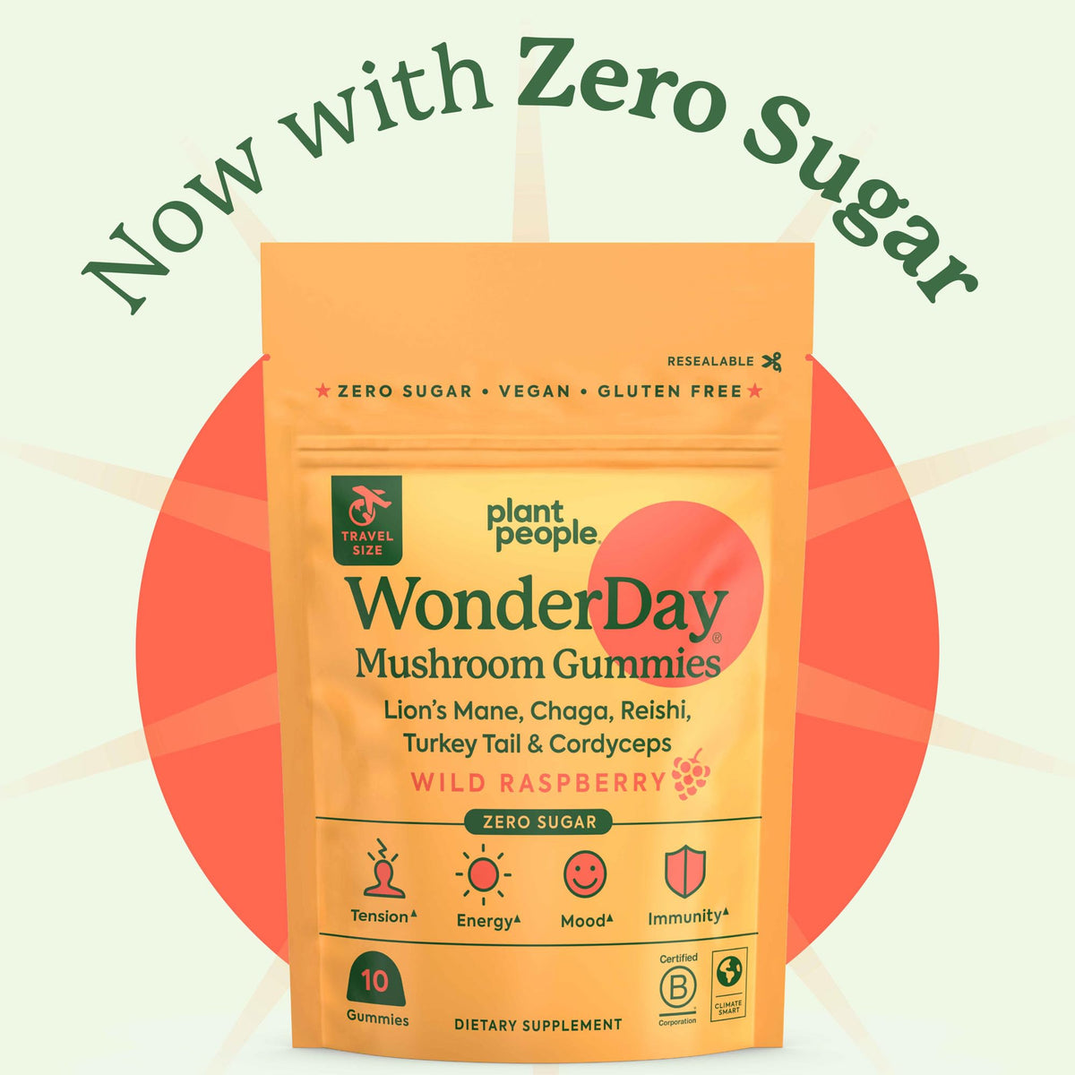 Gummies Plant People WonderDay sur fond blanc